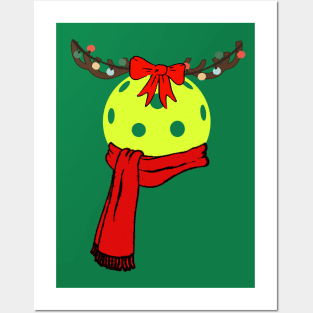 Pickleball Christmas Posters and Art